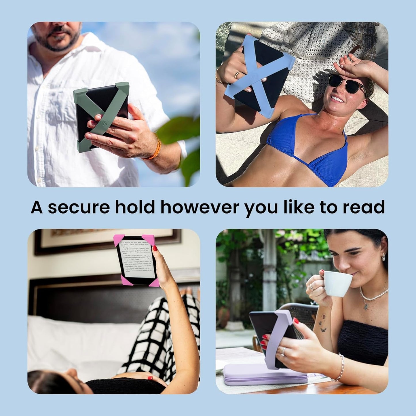 Strapsicle Silicone Tech Accessories Hand Strap for Kindle Paperwhite Large DEMO