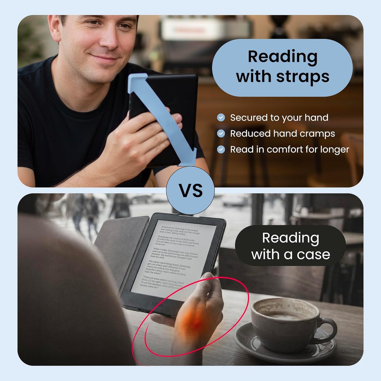 Strapsicle Silicone Tech Accessories Hand Strap for Kindle Paperwhite Large DEMO
