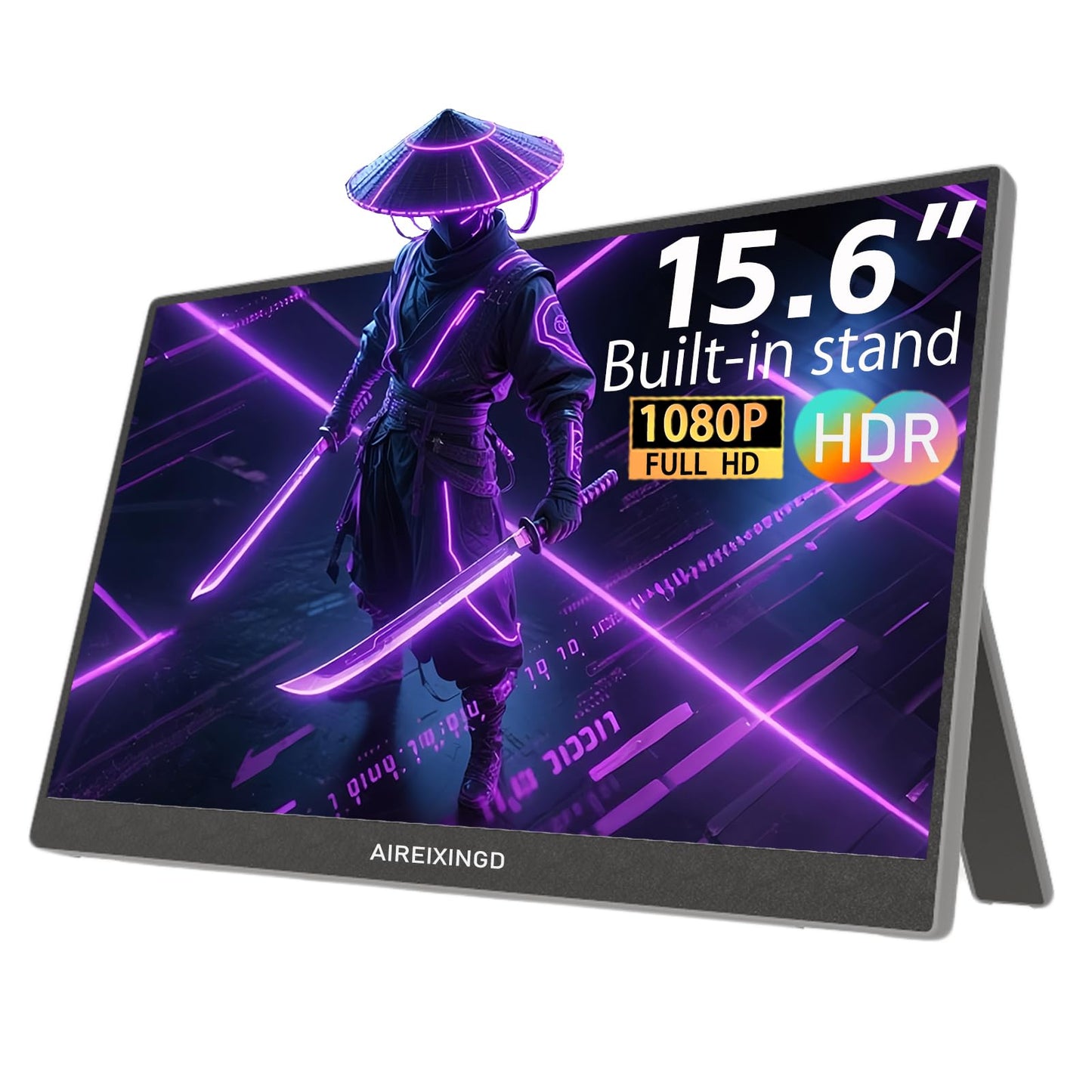 AIREIXINGD 15.6 Monitors Inch Portable Monitor FHD 1080P IPS Computer NEW