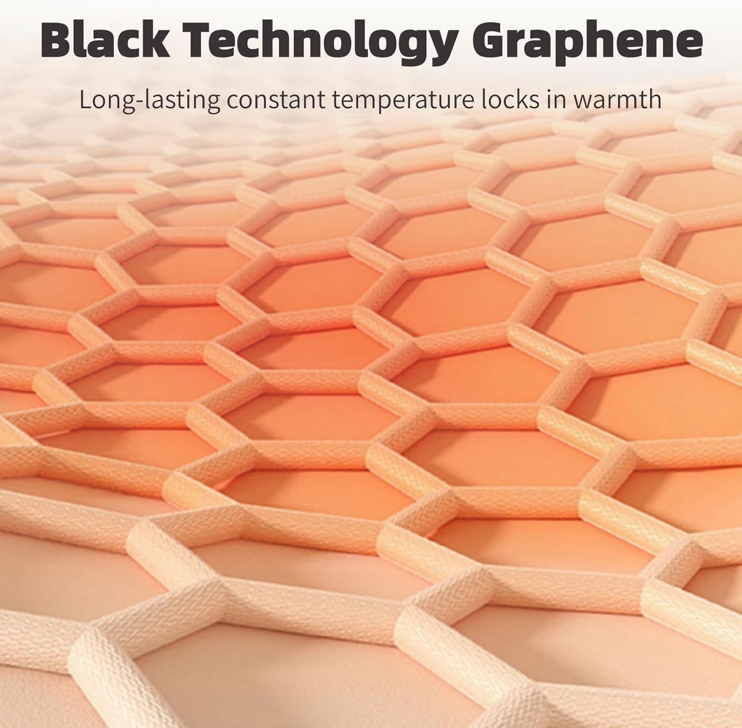Graphene Crystal Velvet Electric Heating Pad, 60x30cm, USB Charging, Black DEMO