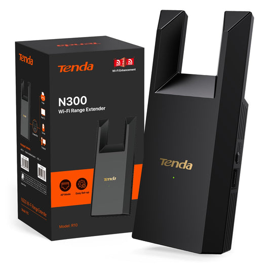 Tenda N300 WiFi Range Extender with Ethernet Port Coverage up to 120 m² DEMO