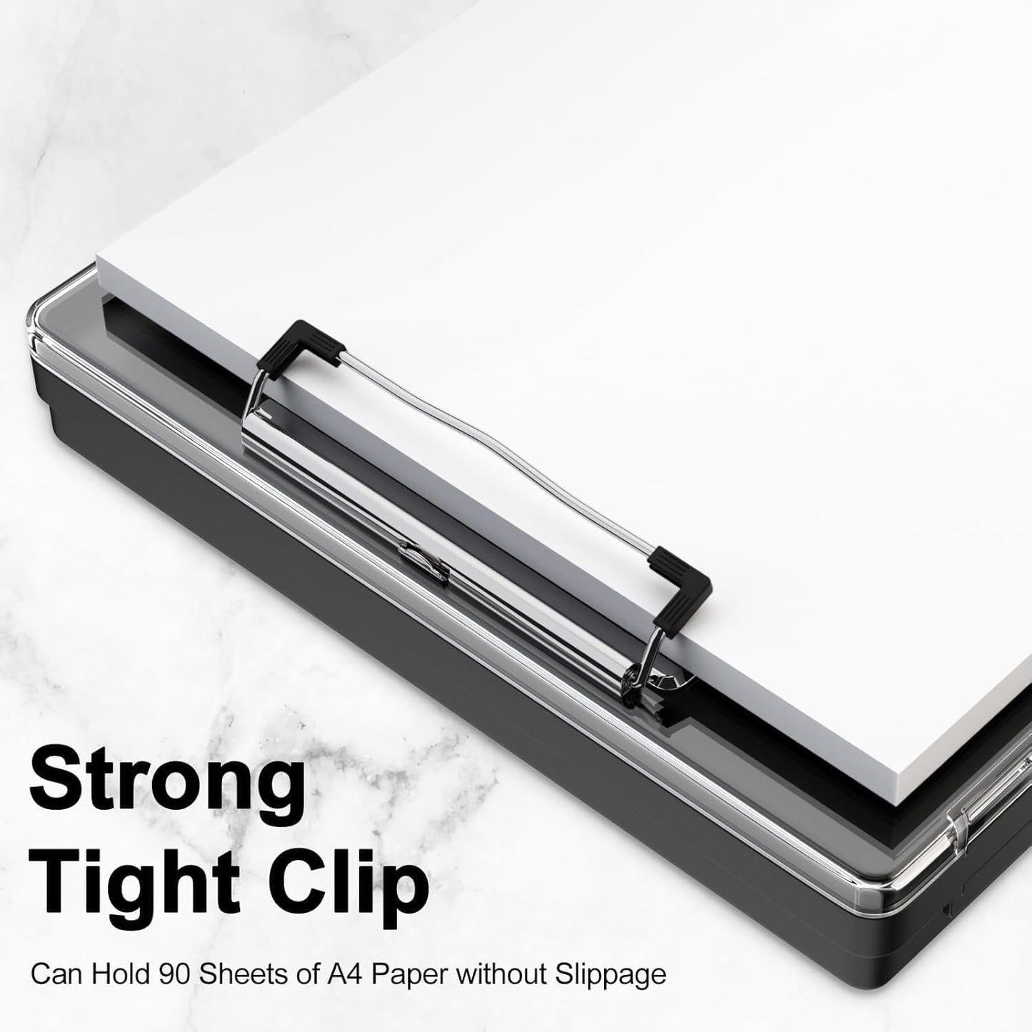 Versatile Black 22"x28" Clipboard with Storage for Filing Products Size NEW