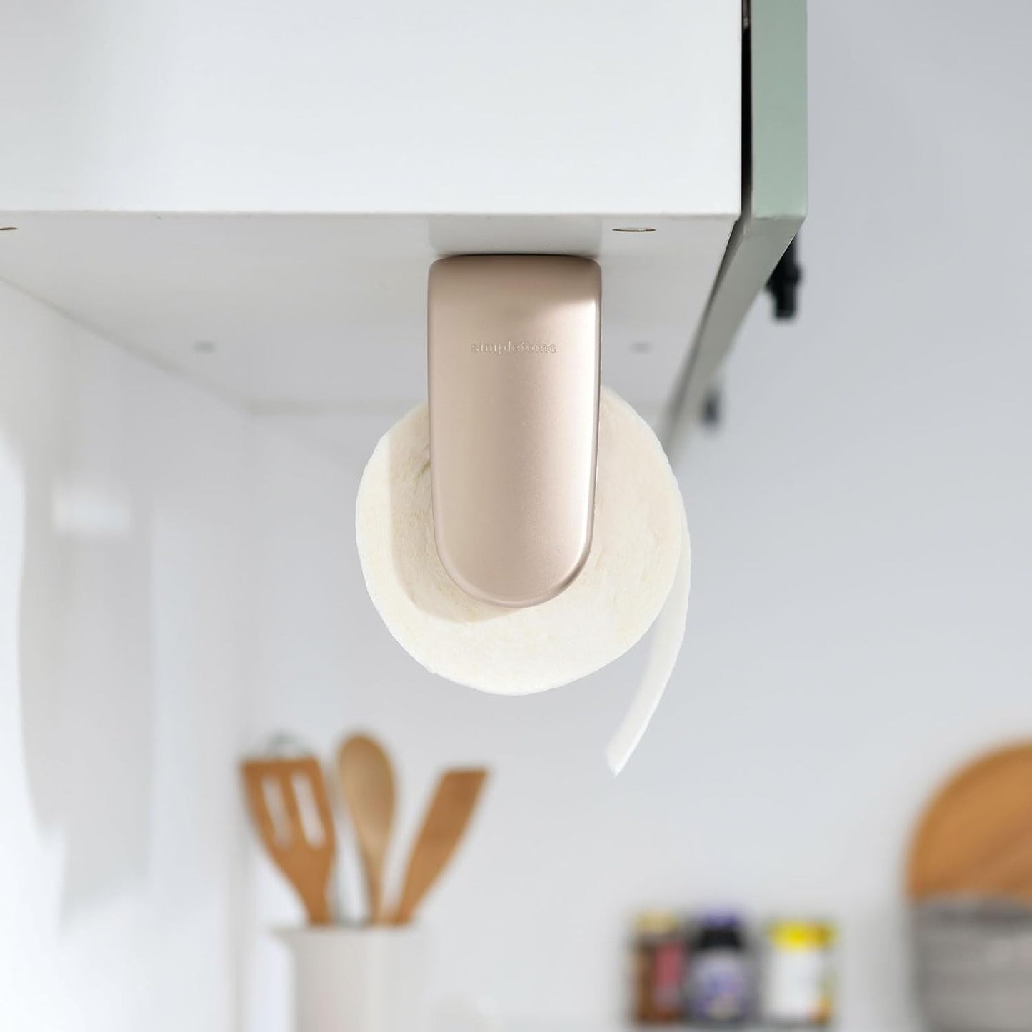 simpletome Paper Towel Holder with Adjustable Tension Arm for One-Handed NEW