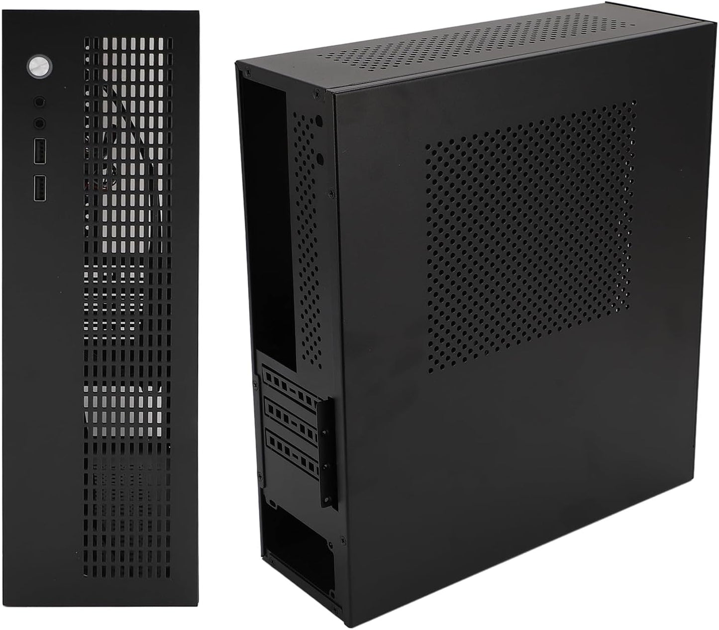 A-ONEBOX Mini Gaming PC Computer Case, Steel Body, Black, 307x96x278mm DEMO