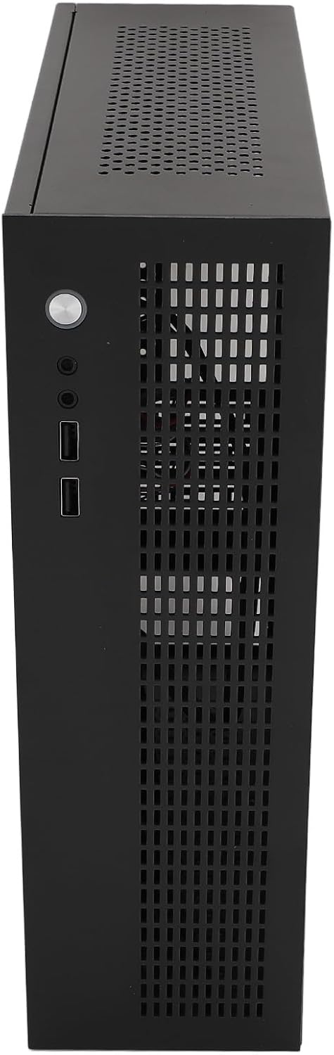 A-ONEBOX Mini Gaming PC Computer Case, Steel Body, Black, 307x96x278mm DEMO