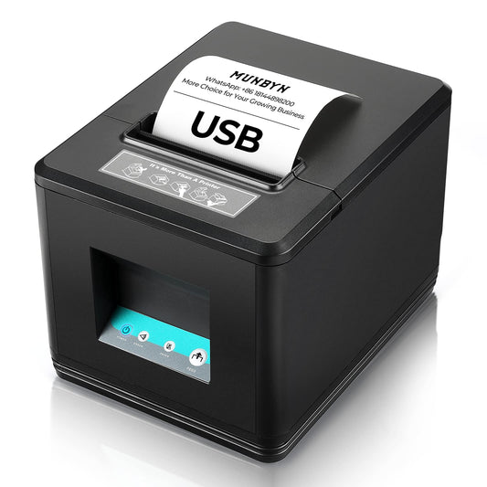 MUNBYN 203 dpi USB Portable Thermal Receipt Printer with Auto Cutter for DEMO
