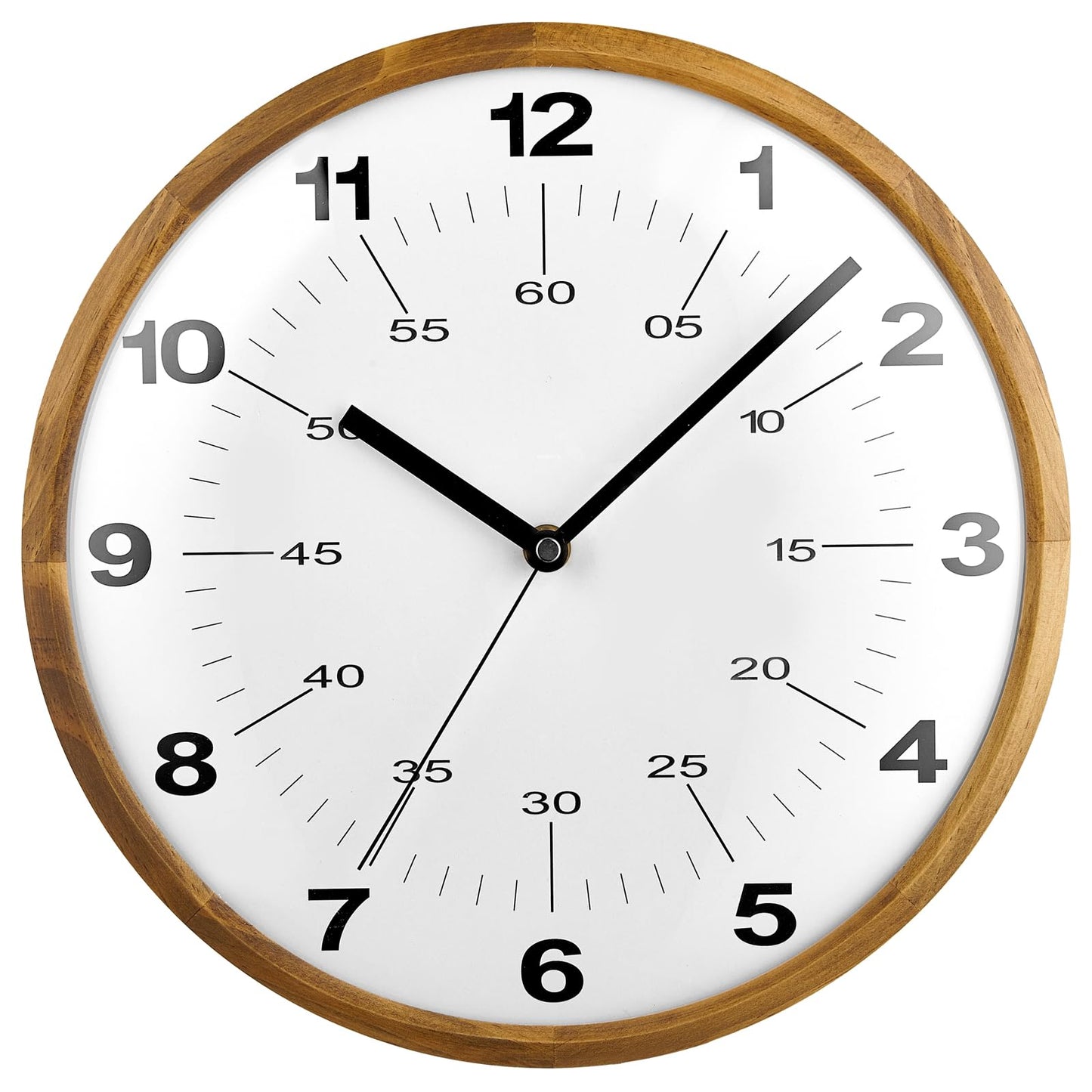 Tahitica 30cm Modern Quartz Wall Clock Silent Non-Ticking Decorative White NEW