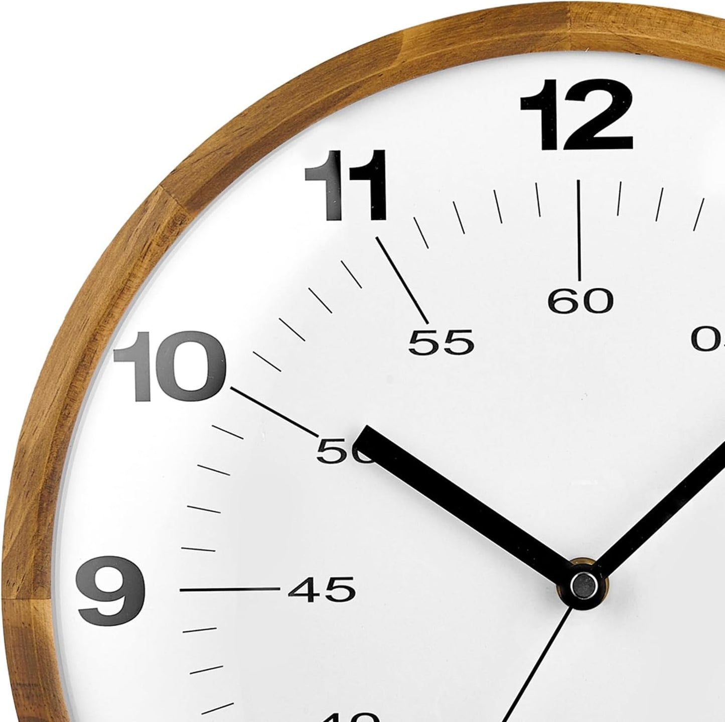 Tahitica 30cm Modern Quartz Wall Clock Silent Non-Ticking Decorative White NEW