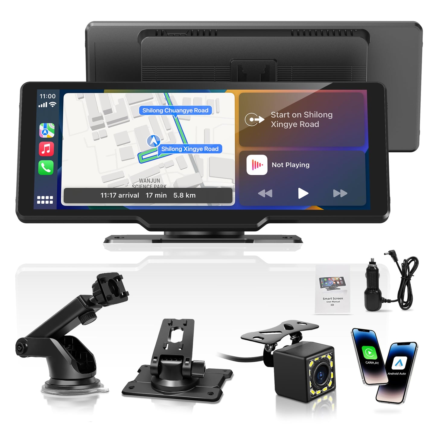 Carpeer Wireless Carplay Screen Radio Accessory for Car with OTA Updates NEW