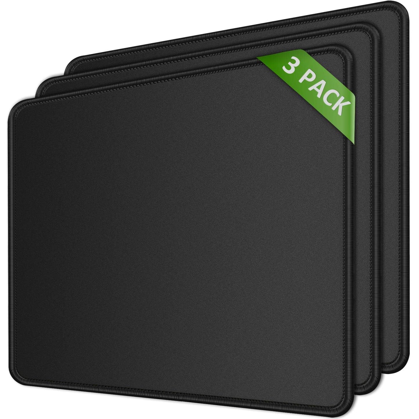 Comfortable Non-Slip Black Mouse Pad 21x26cm for Home Office Desk Accessory NEW