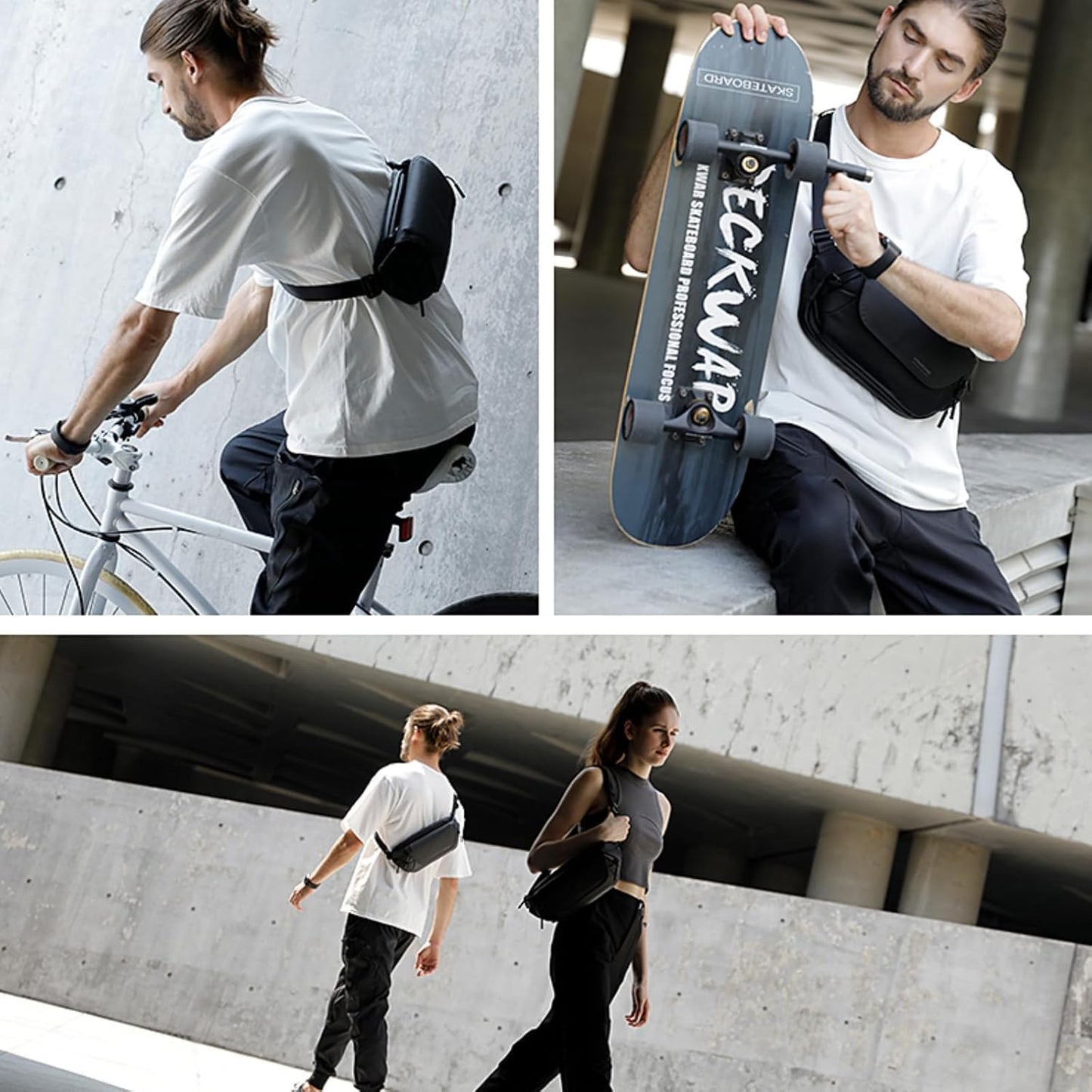 Kingsons Unisex Shoulder Bag 2.5L Crossbody Sling Versatile Travel Size 2.5L NEW