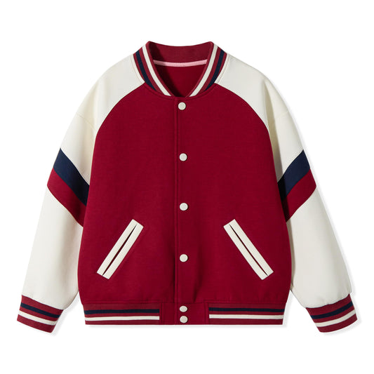 Rolanko Kids' Jackets Casual Red Jacket with Pockets, Size 10-11 Years Size NEW