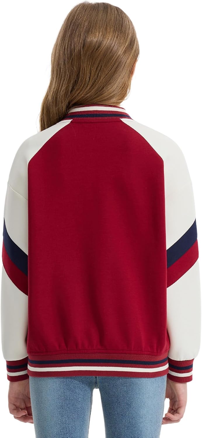 Rolanko Kids' Jackets Casual Red Jacket with Pockets, Size 10-11 Years Size NEW