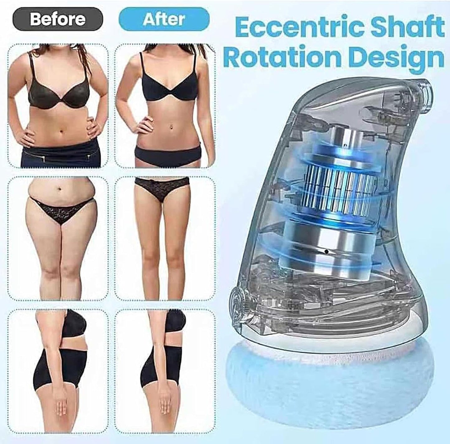 Cellulite Massage Device with Micro Vibration Technology for Smooth, NEW