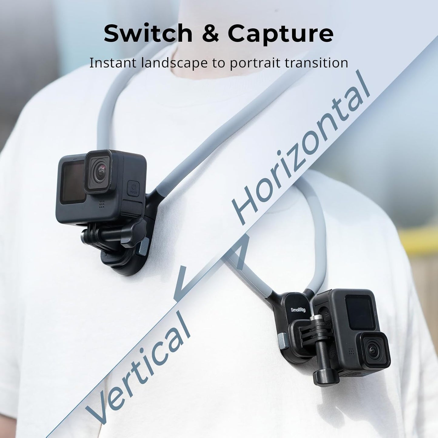 SMALLRIG Magnetic Mounts Neck Mount for Action Camera Quick Release NEW