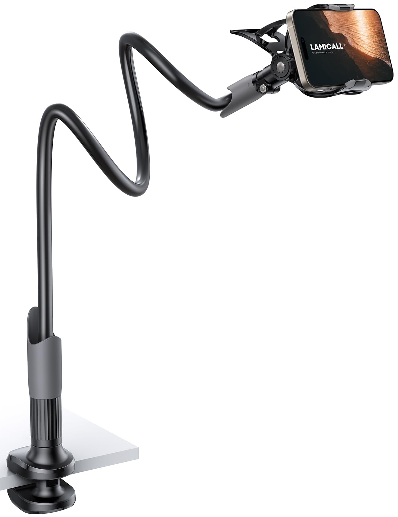 Lamicall Flexible Gooseneck Phone Holder Adjustable Bedstand Desk Mount NEW
