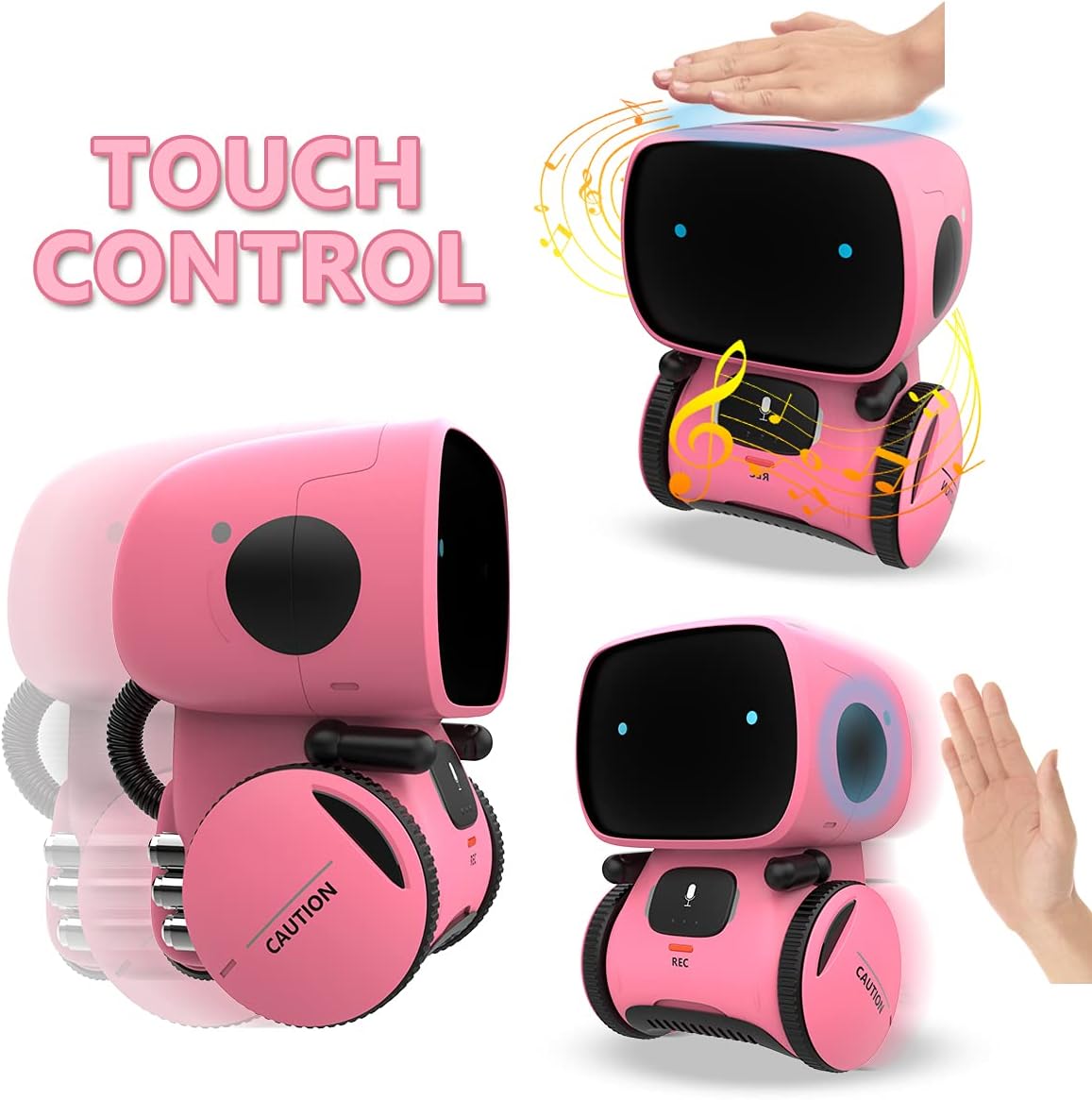 Educational Robots Sing Speak Dance Walk in Circle Pink Size 9.4 x 9.91 DEMO