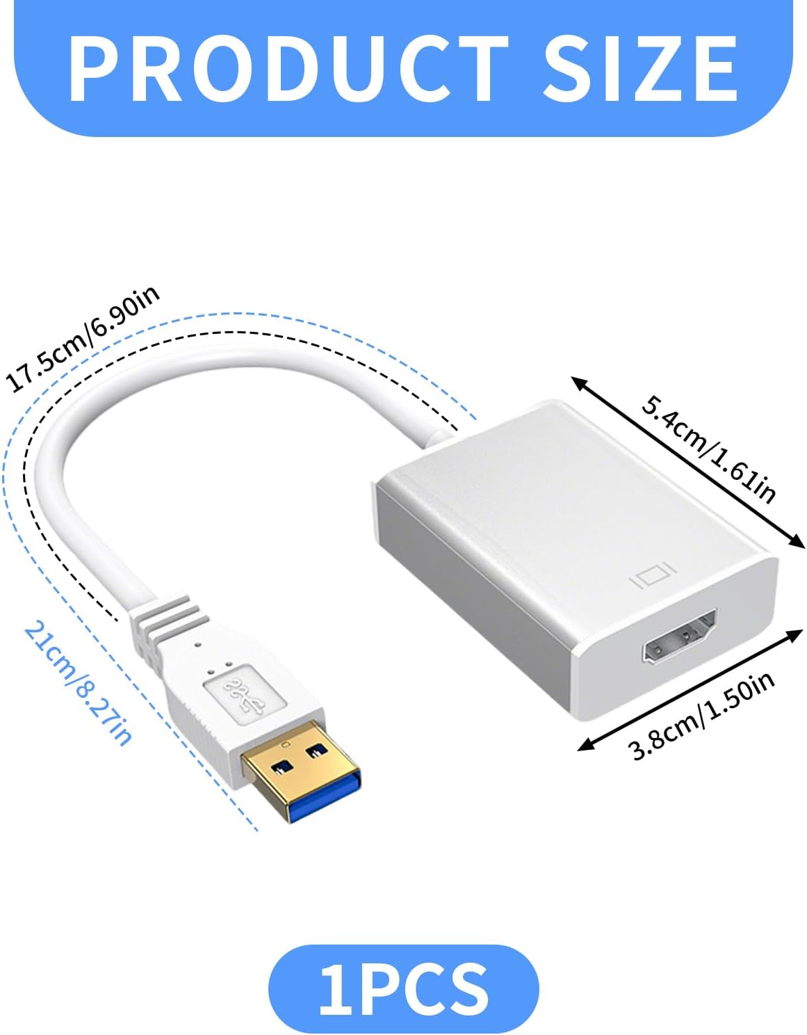 High-Quality 1080P HDMI to USB-C Video Converter Cable with Audio Graphics DEMO