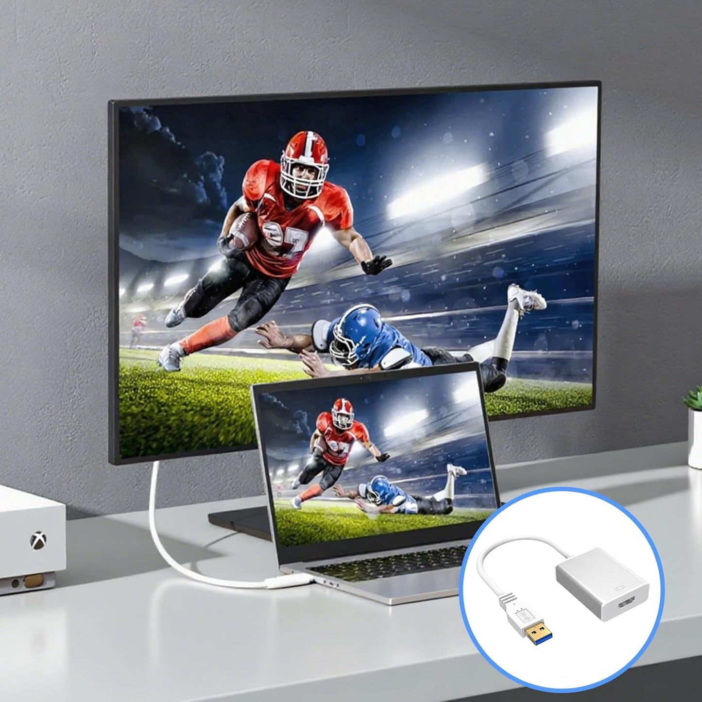 High-Quality 1080P HDMI to USB-C Video Converter Cable with Audio Graphics DEMO