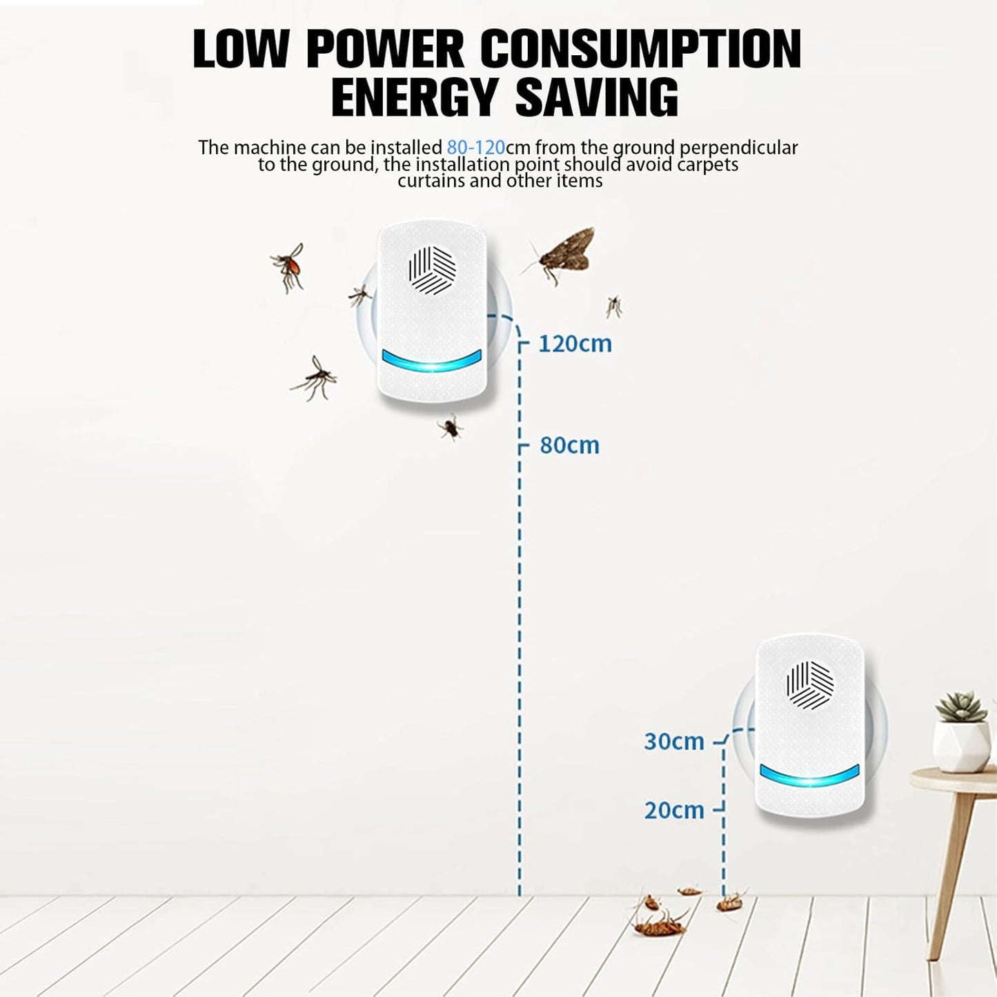 Ultrasonic Pest Repeller Plug-In Rodent Repellent for Indoor Control DEMO