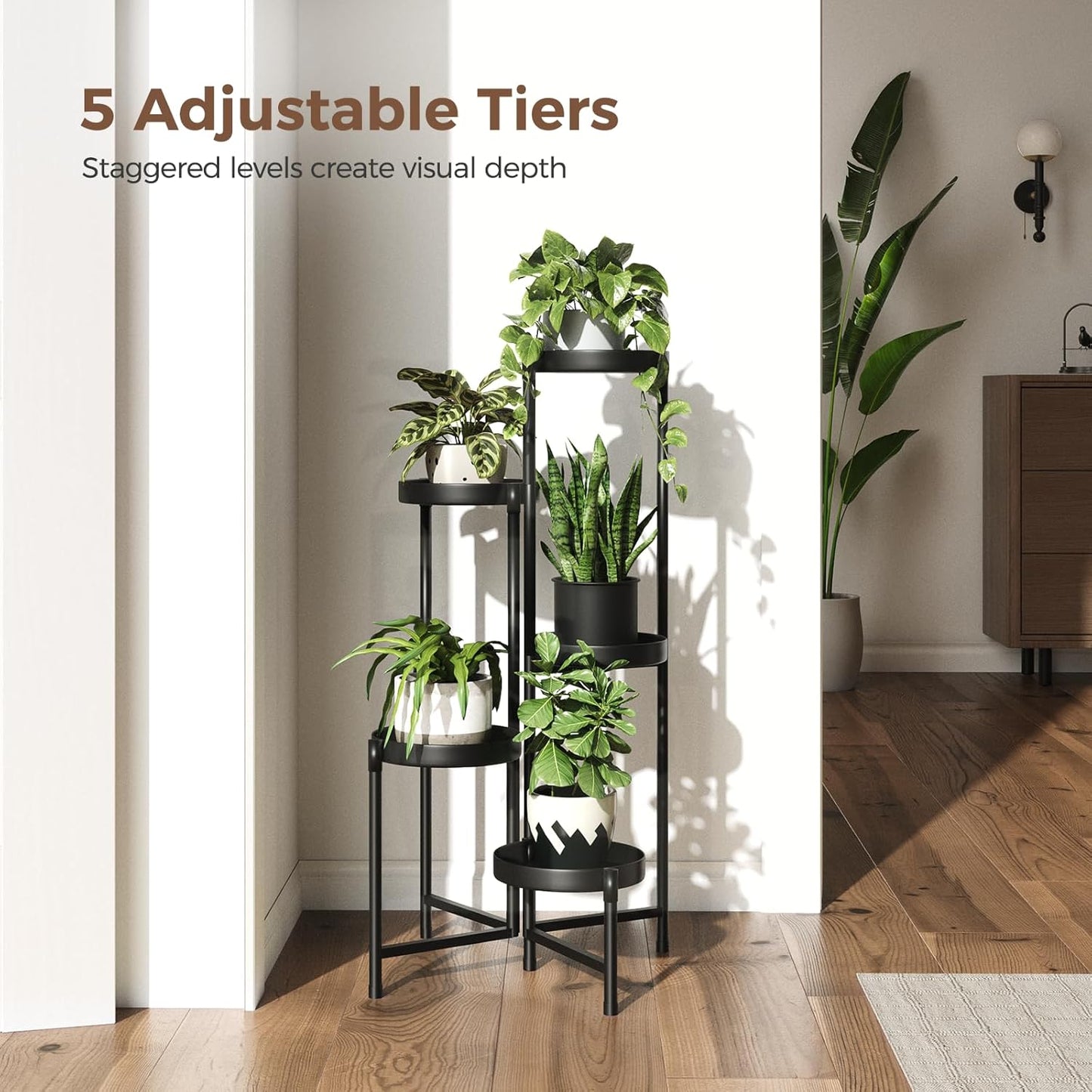 Bamworld Tiered Stands Plant Stand Indoor Corner Tall Shelf Outdoor NEW