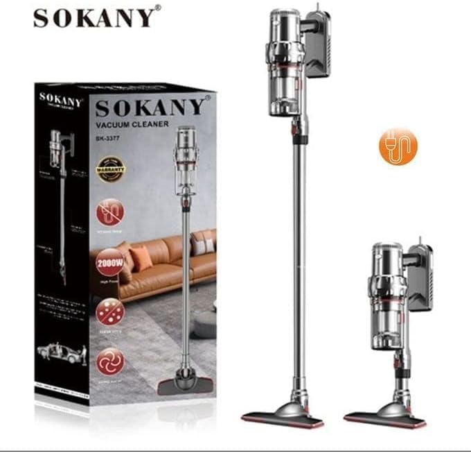 SOKANY Handheld Vacuum Cleaner 2000W Powerful Suction Lightweight Silver NEW