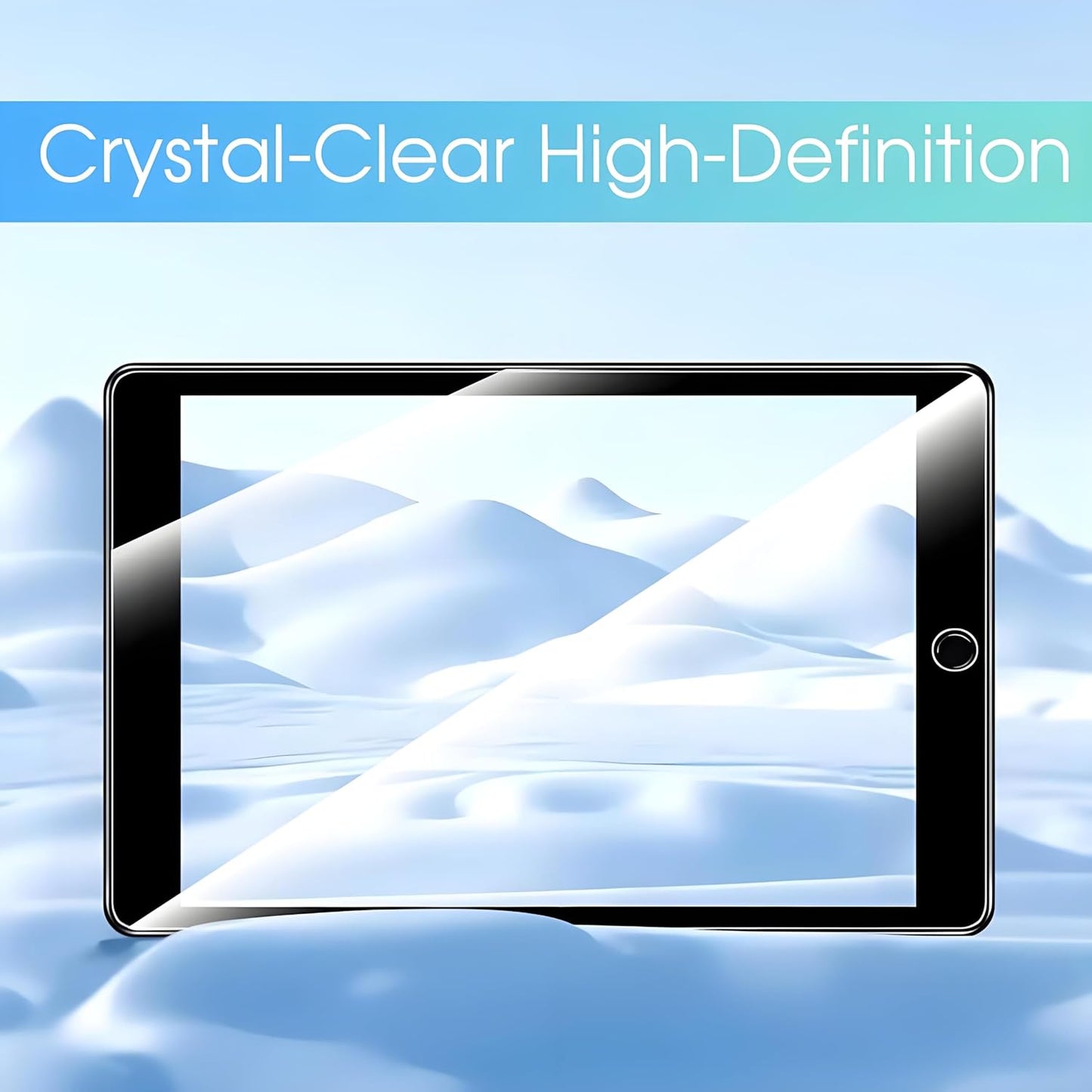10.2" iPad Screen Protector Tempered Glass Clear Shield for 9th 8th 7th DEMO