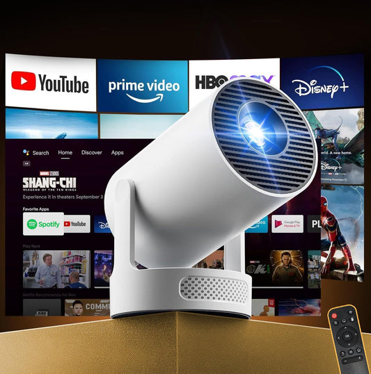 General Portable Projectors Projector with HiFi Speaker Built-in Apps 1080P