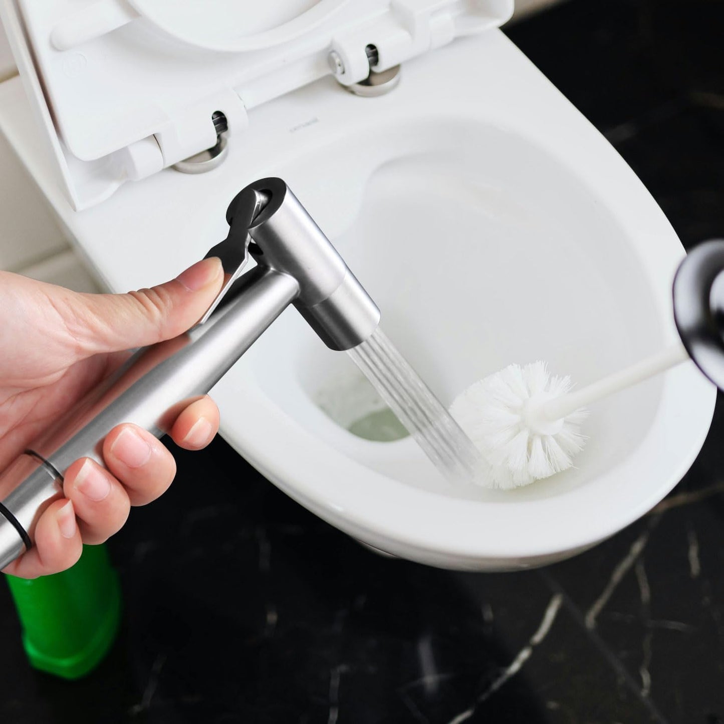 Handheld Toilet Bidet Sprayer Variable Pressure Stainless Steel Silver NEW