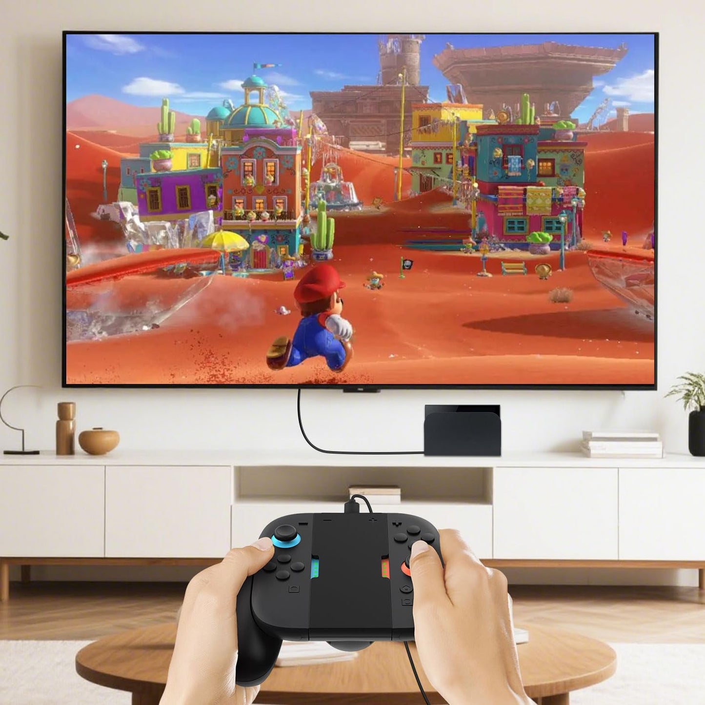 DOBE Black Charging Controllers Grip for Nintendo Switch 2 Joy-Cons Size NEW