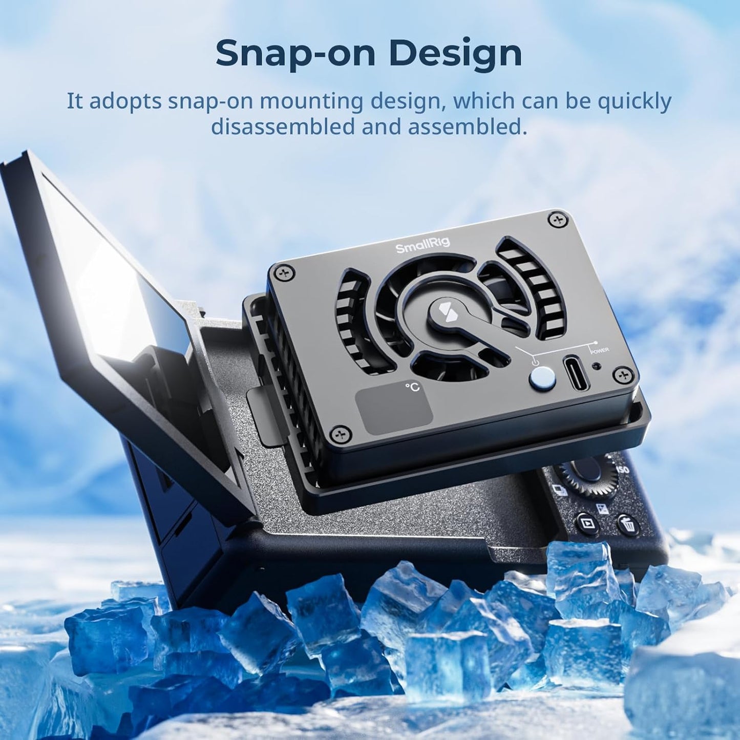 SMALLRIG Camera External Cooling System for Sony Canon FUJIFILM Handheld NEW
