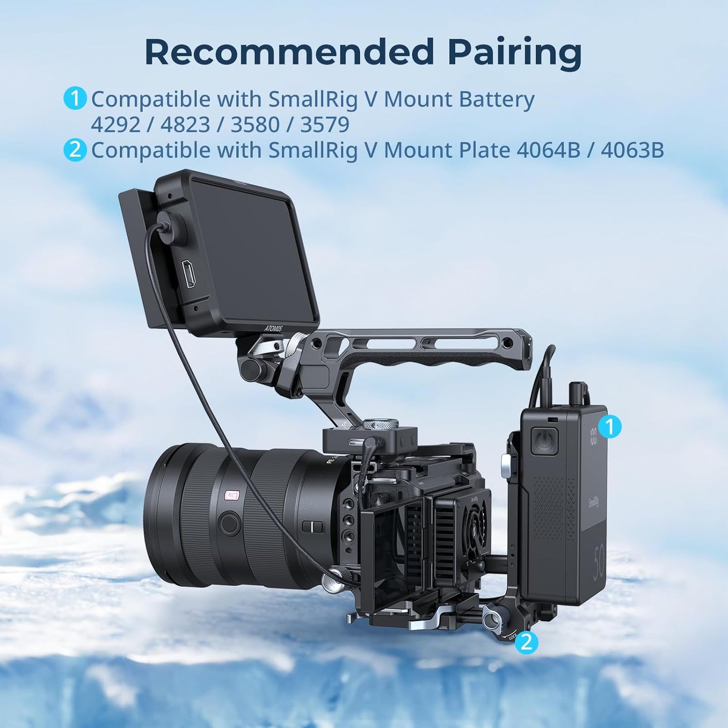 SMALLRIG Camera External Cooling System for Sony Canon FUJIFILM Handheld NEW