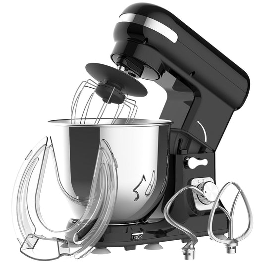 ADVWIN 6.5L Stand Mixer with Electric Food Grinder and Mincer, Black, DEMO