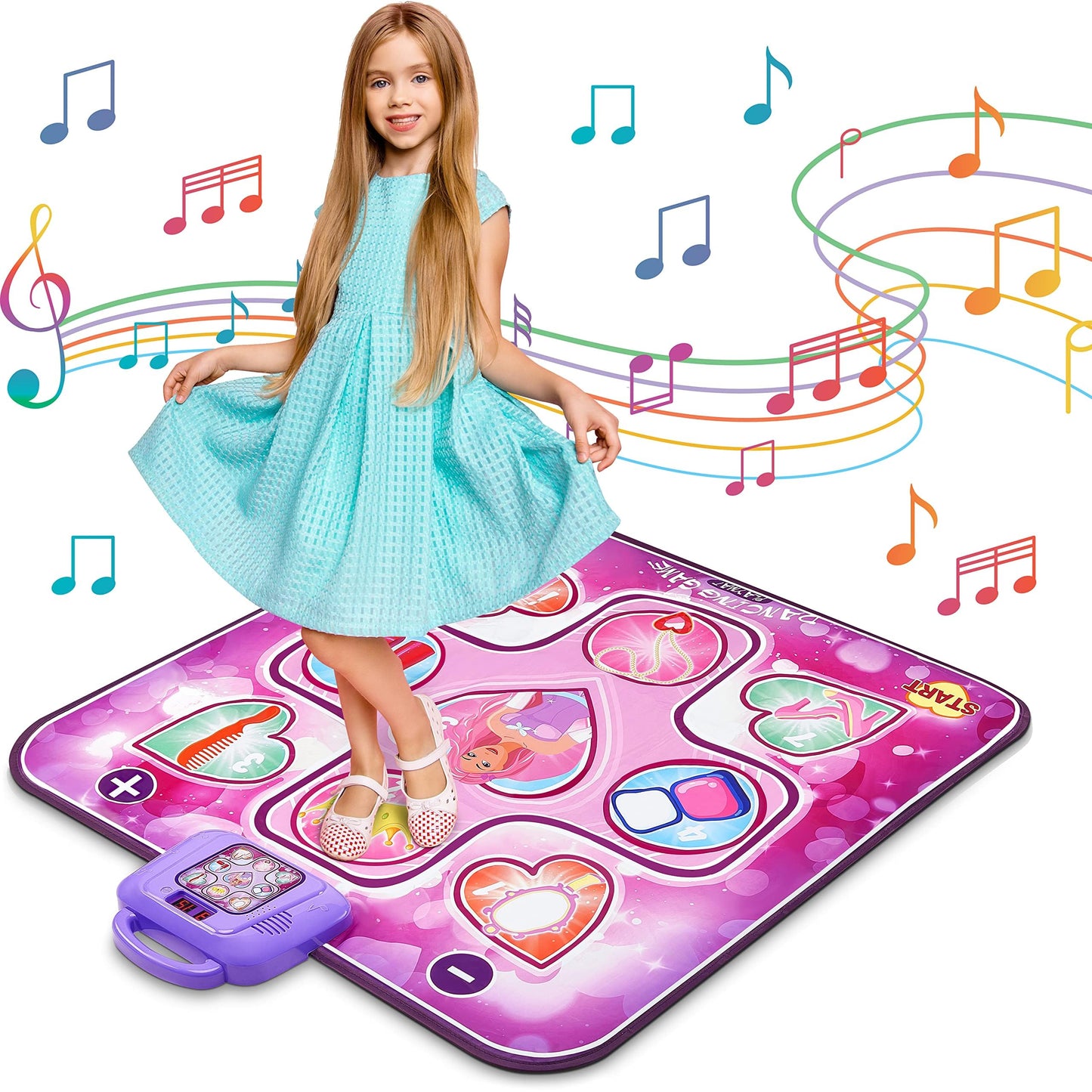 Multicoloured Medium Kids' Electronics Kids' Electronic Dance Pad with LED NEW