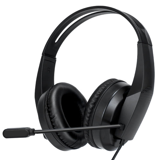Grstltd Wired PC Headsets Noise Cancelling Headset with Mic for PC Laptop, NEW