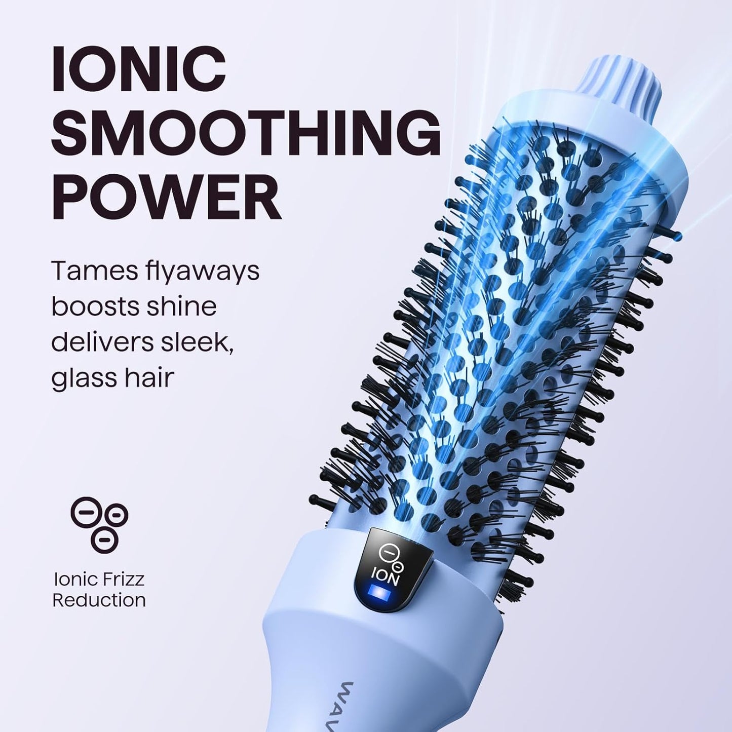 wavytalk Ionic Round Heated Hot Brush for Blowout Boost and Thermal Styling NEW