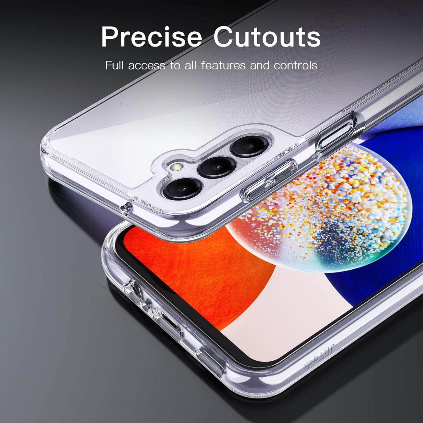 JETech Clear Phone Case for Samsung Galaxy A14 5G 6.6-Inch Smartphone NEW