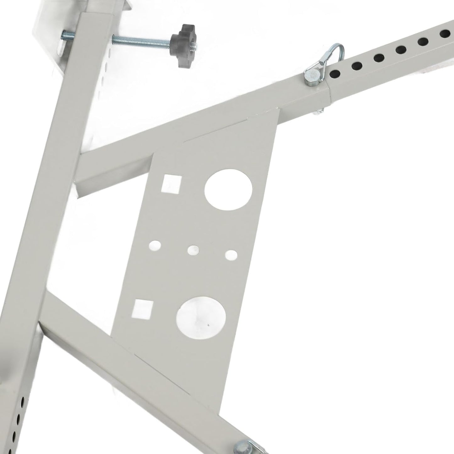 Focket Adjustable Steel Ladder Standoff, 20-27 Inch, Building Supplies for DEMO