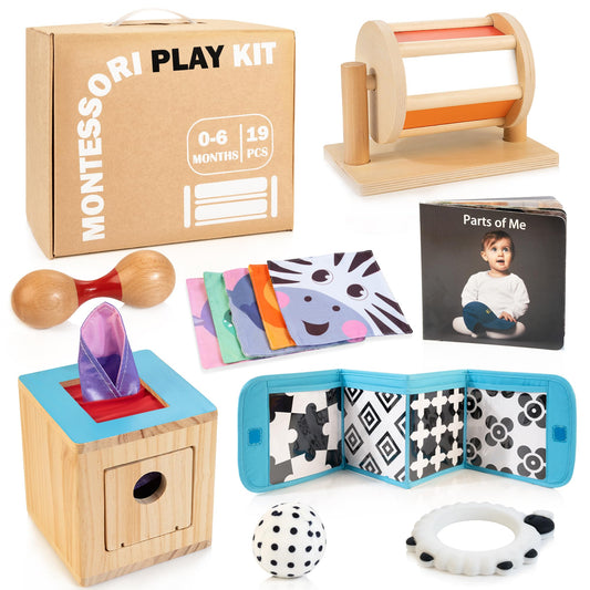 Multicoloured 9-in-1 Montessori Learning Toys for Sensory Educational Play NEW