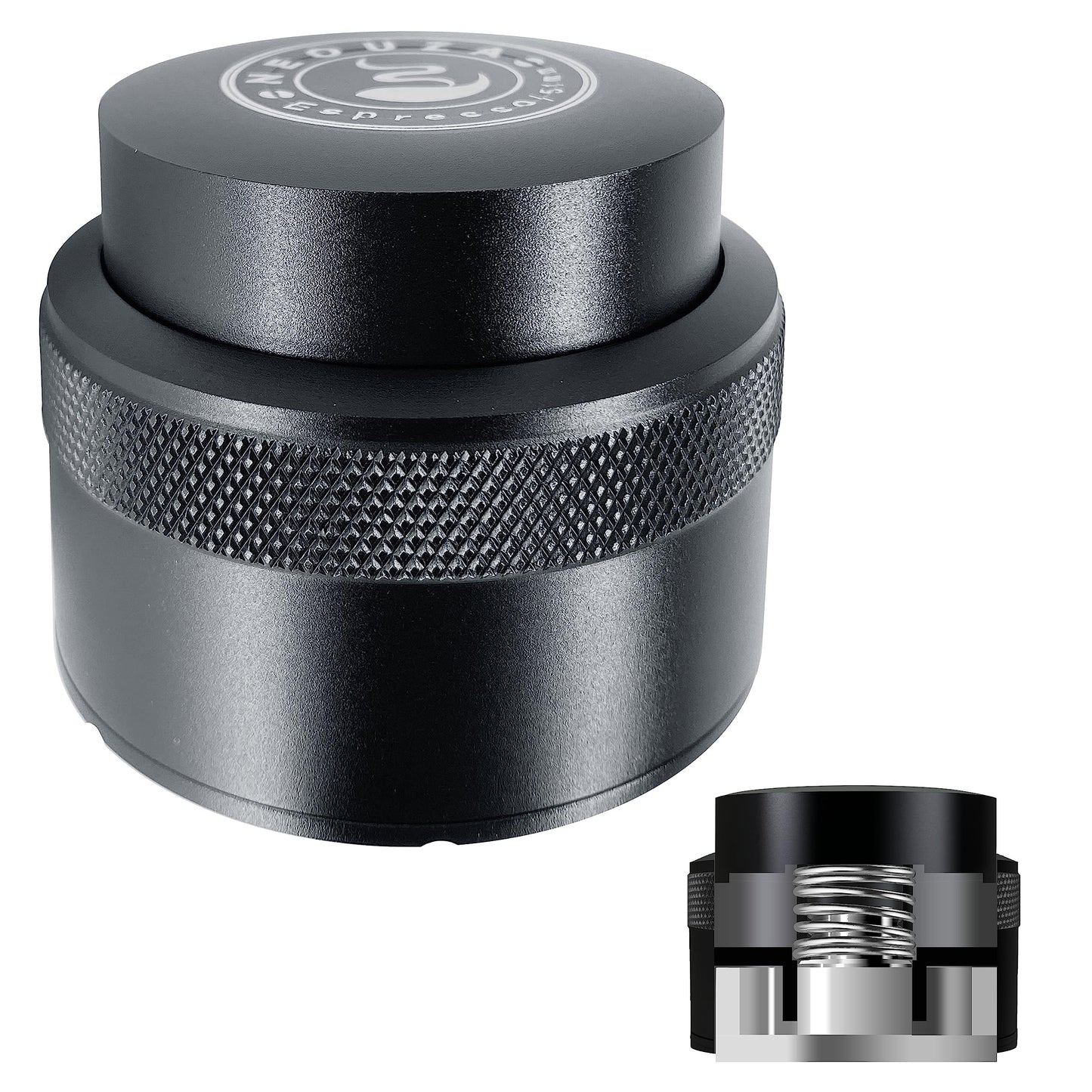 NEOUZA 58mm Tampers Coffee Palm Tamper Barista Leveler Tool Spring Loaded NEW