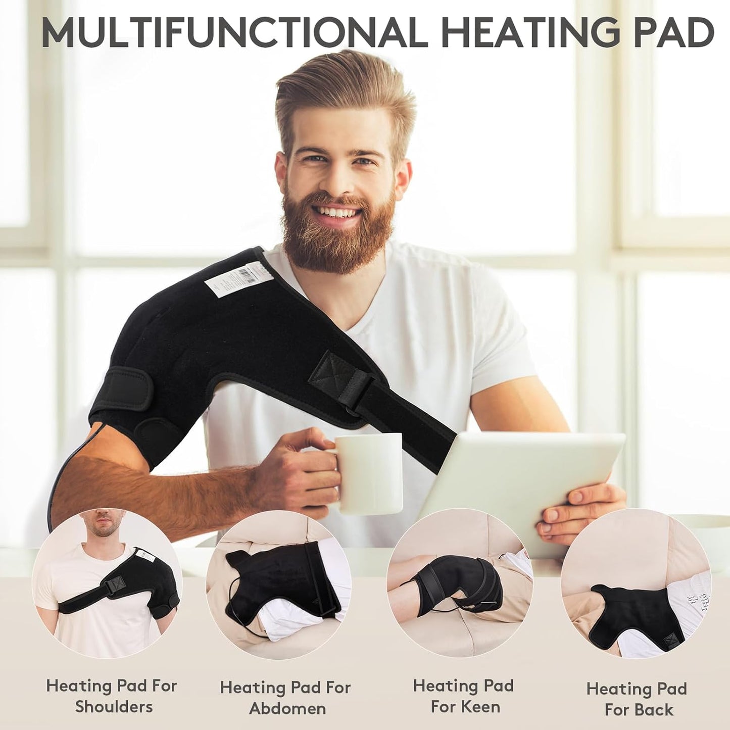 UTK Far Infrared Heating Pad with Natural Jade for Shoulder Pain Relief DEMO