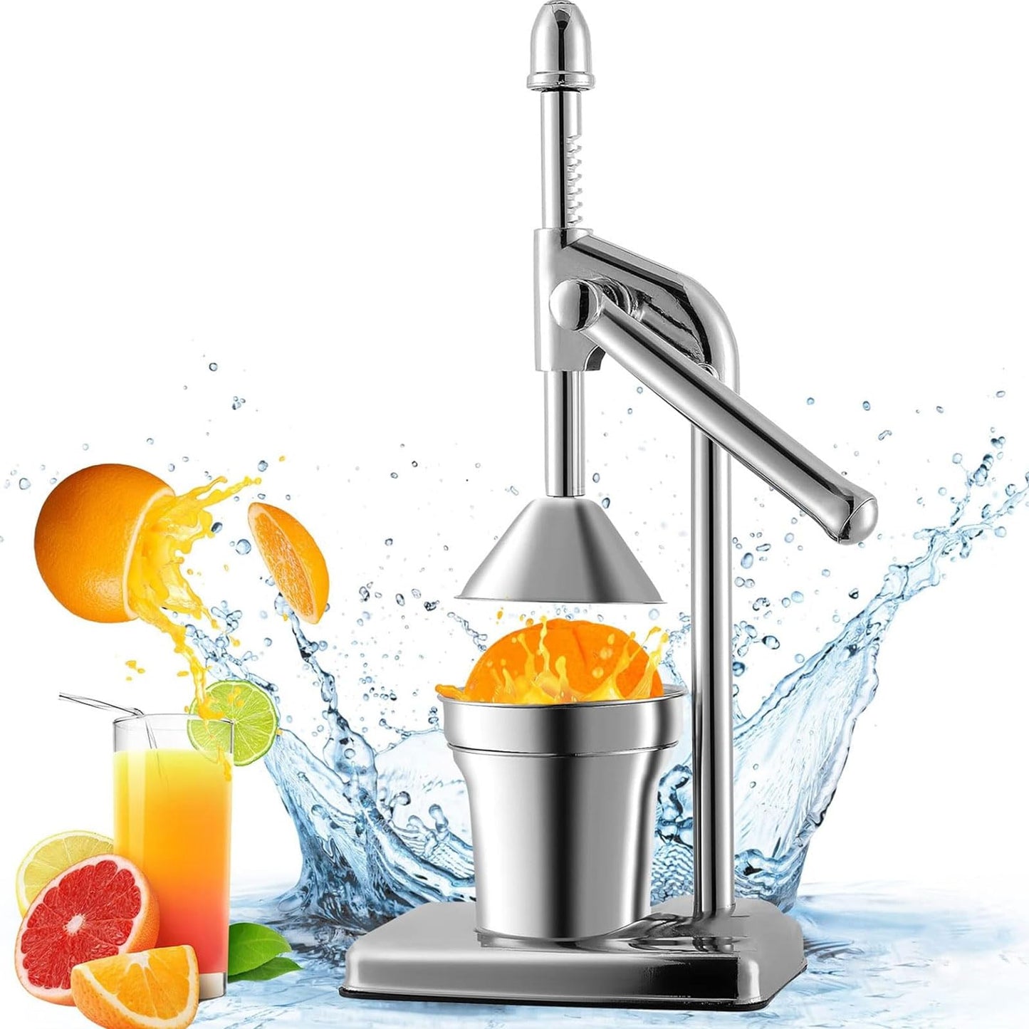 Stainless Steel Manual Citrus Juicer Fruit Juice Squeezer for Home Kitchen DEMO