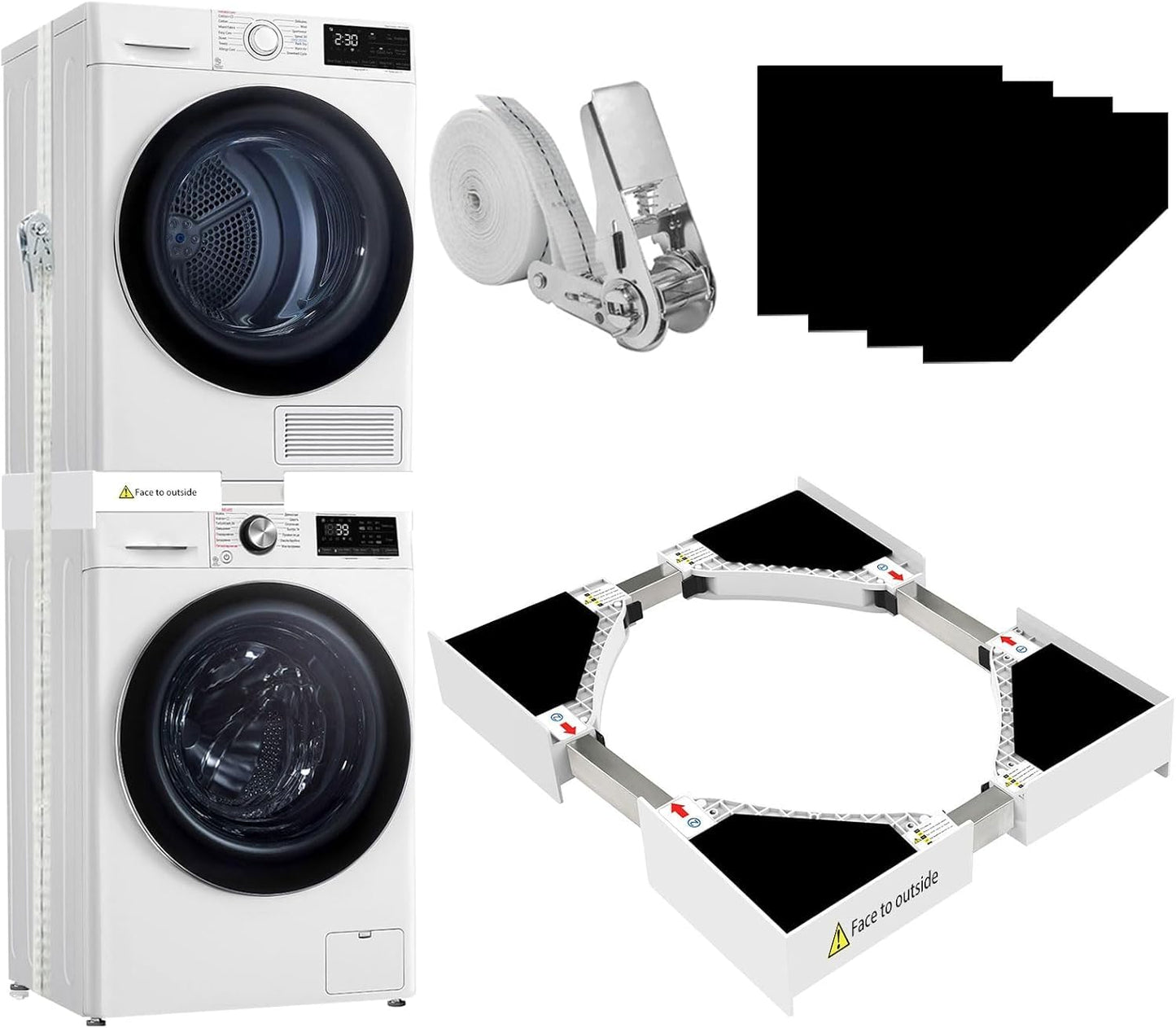 Universal Washer Laundry Dryer Stacking Kit for 24-29 Inch Appliances - NEW