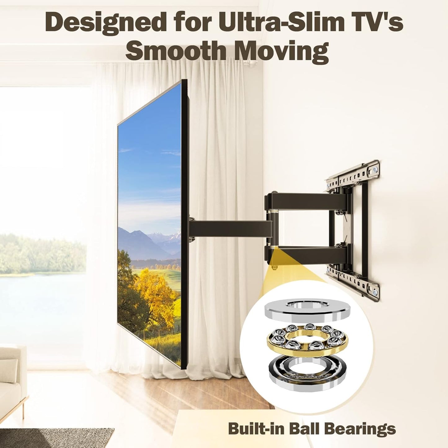 Mounting Dream Full Motion TV Wall Mount for 42-84 Inch TVs up to 100 lbs DEMO