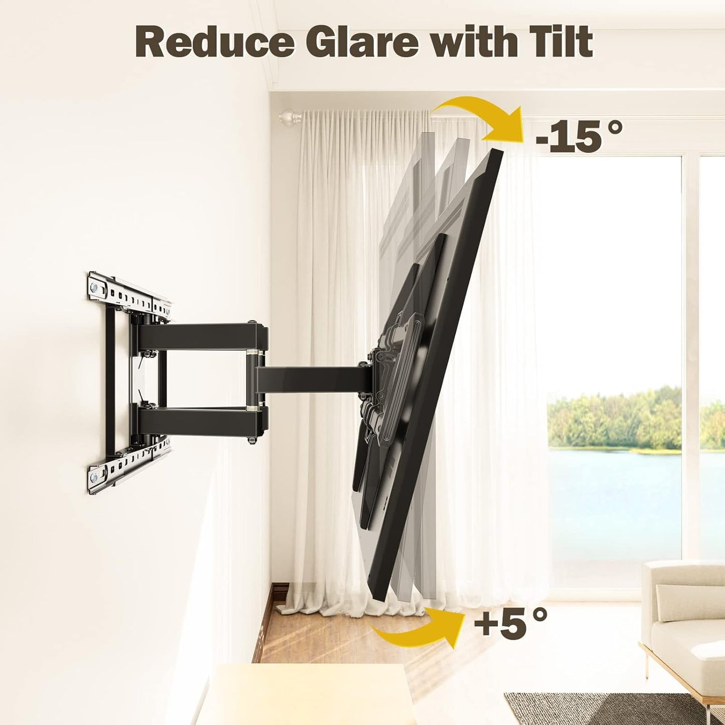 Mounting Dream Full Motion TV Wall Mount for 42-84 Inch TVs up to 100 lbs DEMO