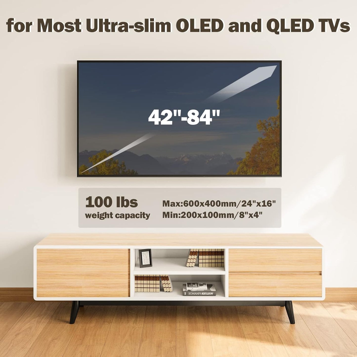 Mounting Dream Full Motion TV Wall Mount for 42-84 Inch TVs up to 100 lbs DEMO