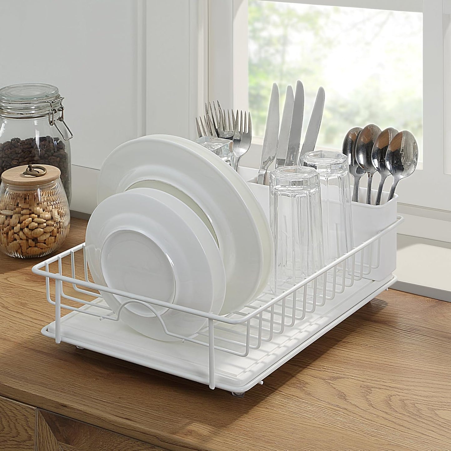 SunnyPoint Stainless Steel Dish Drying Rack with Diatomaceous Earth Size NEW