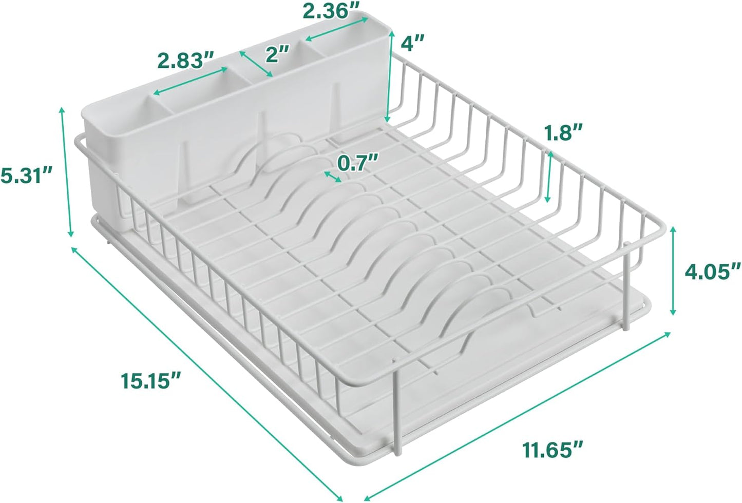 SunnyPoint Stainless Steel Dish Drying Rack with Diatomaceous Earth Size NEW