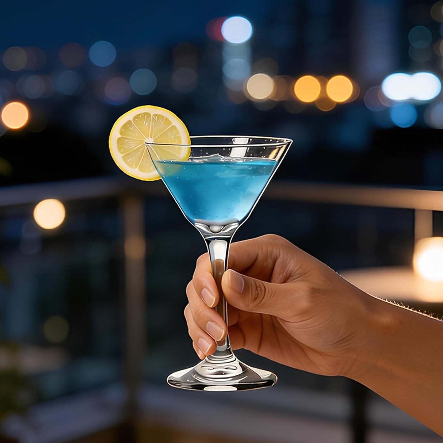 Dylvan Classic Clear Martini Glasses, 110ml Cocktail Drinking Glasses Size NEW