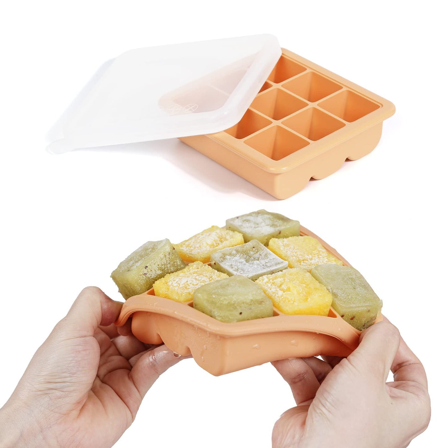 haakaa Baby Food and Breast Milk Freezer Tray with Lid 6 x 1.7 oz / 50ml DEMO